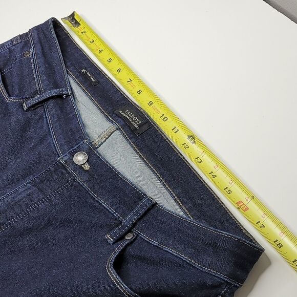 NEW 16 TALBOTS slim ankle Flawless 5 pocket dark wash JEANS 1X NWOT - Picture 2 of 11